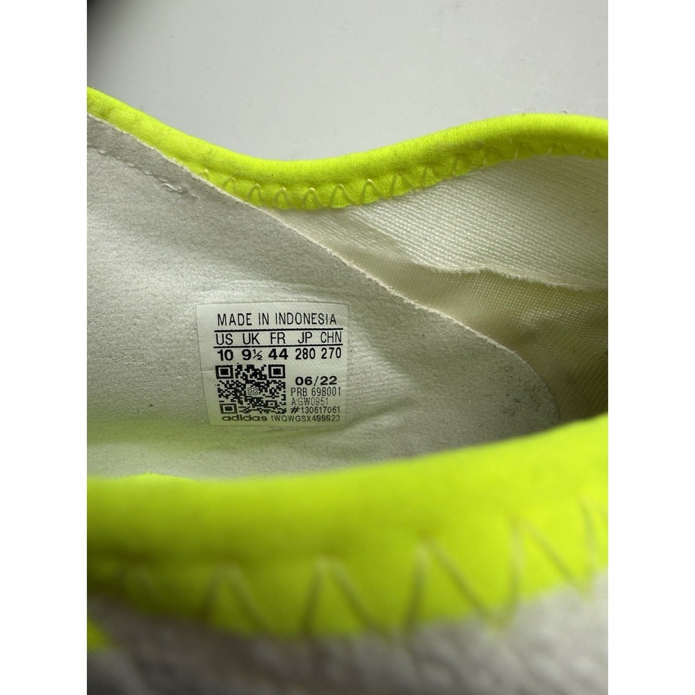 Adidas Mens White Predator Edge .3 TF Al Rihla Indoor Soccer Turf Cleat. Size 10 - Picture 10 of 13